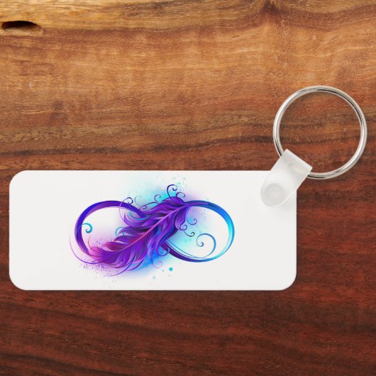 Oneindigheid met Paarse doezelaar Sleutelhanger (Voorkant)