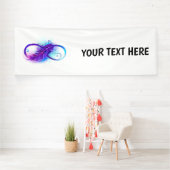 Oneindigheid met Paarse doezelaar Spandoek (Insitu)