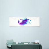 Oneindigheid met Paarse doezelaar Spandoek (Beurs)