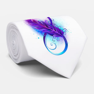 Oneindigheid met Paarse doezelaar Stropdas