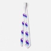 Oneindigheid met Paarse doezelaar Stropdas (Achterkant)