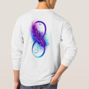 Oneindigheid met Paarse doezelaar T-shirt