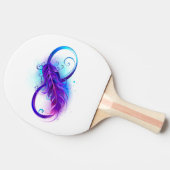 Oneindigheid met Paarse doezelaar Tafeltennisbatje (Zijkant)