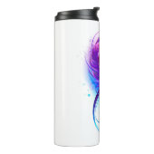 Oneindigheid met Paarse doezelaar Thermosbeker (Gedraaid links)