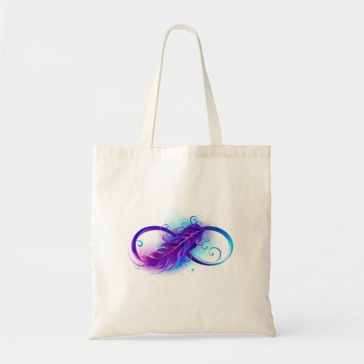 Oneindigheid met Paarse doezelaar Tote Bag (Voorkant)