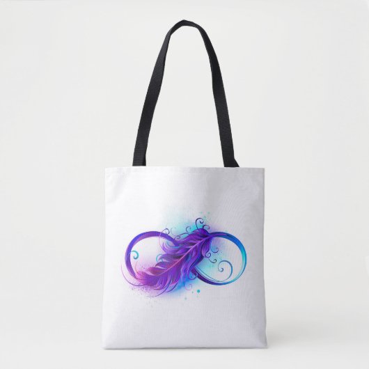 Oneindigheid met Paarse doezelaar Tote Bag (Voorkant)