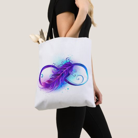 Oneindigheid met Paarse doezelaar Tote Bag (Dichtbij)