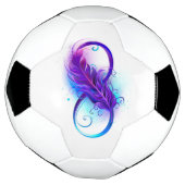 Oneindigheid met Paarse doezelaar Voetbal (Gedraaid)