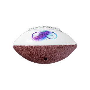 Oneindigheid met paarse veer american football
