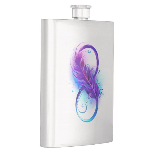 Oneindigheid met paarse veer flacon (Rechts)