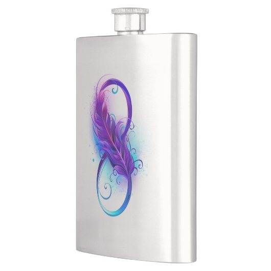 Oneindigheid met paarse veer flacon (Links)
