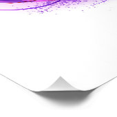 Oneindigheid met paarse veer foto afdruk (Hoek)