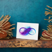 Oneindigheid met Paarse Veer Fotoplaat (Zijkant)