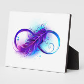 Oneindigheid met Paarse Veer Fotoplaat (Zijkant)