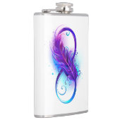 Oneindigheid met paarse veer heupfles (Rechts)