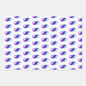 Oneindigheid met paarse veer inpakpapier vel (Voorkant)