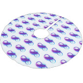 Oneindigheid met paarse veer kerstboom rok (Gekanteld)