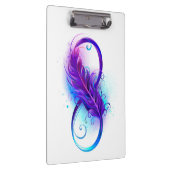 Oneindigheid met paarse veer klembord (Rechts)