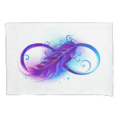 Oneindigheid met paarse veer kussensloop (Voorkant)