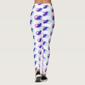 Oneindigheid met paarse veer leggings (Achterkant)
