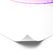 Oneindigheid met paarse veer perfect poster (Hoek)