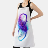 Oneindigheid met paarse veer schort (Insitu)