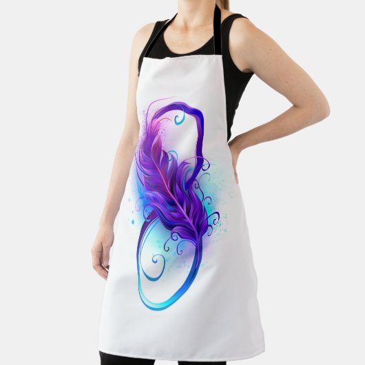 Oneindigheid met paarse veer schort (Insitu)