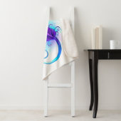 Oneindigheid met paarse veer sherpa deken (In situ)