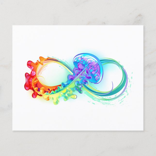 Oneindigheid met regenboogkwal (Voorkant)