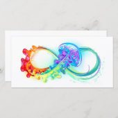 Oneindigheid met regenboogkwal aankondiging (Voorkant / Achterkant)