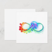 Oneindigheid met regenboogkwal advieskaart (Voorkant / Achterkant)