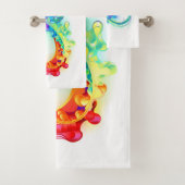 Oneindigheid met regenboogkwal bad handdoek (Insitu)