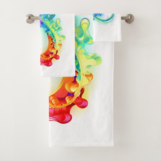 Oneindigheid met regenboogkwal bad handdoek (Insitu)