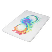 Oneindigheid met regenboogkwal badmat (Gekanteld)