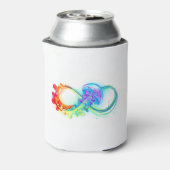 Oneindigheid met regenboogkwal blikjeskoeler (Blikje Achterkant)