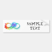 Oneindigheid met regenboogkwal bumpersticker (Voorkant)