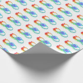 Oneindigheid met regenboogkwal cadeaupapier (Hoek)