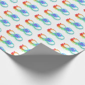 Oneindigheid met regenboogkwal cadeaupapier (Hoek)