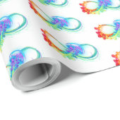 Oneindigheid met regenboogkwal cadeaupapier (Rol Hoek)