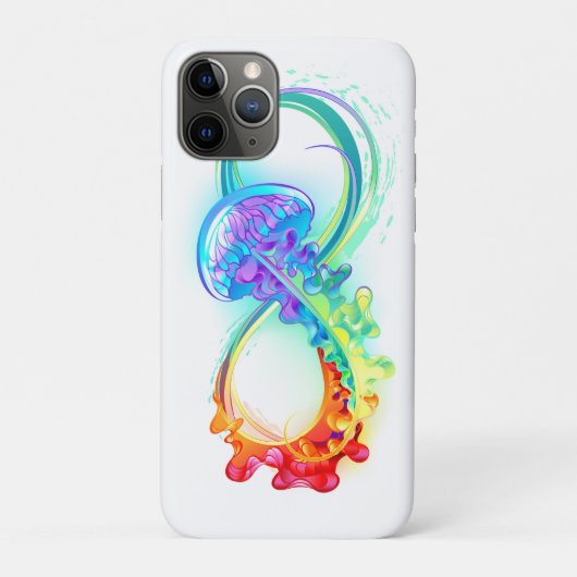 Oneindigheid met regenboogkwal Case-Mate iPhone case (Achterkant)