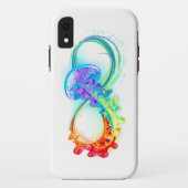 Oneindigheid met regenboogkwal Case-Mate iPhone case (Achterkant)