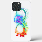 Oneindigheid met regenboogkwal Case-Mate iPhone case (Achterkant)