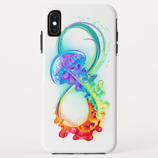 Oneindigheid met regenboogkwal Case-Mate iPhone case (Achterkant)