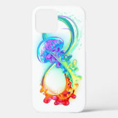 Oneindigheid met regenboogkwal Case-Mate iPhone case (Achterkant)