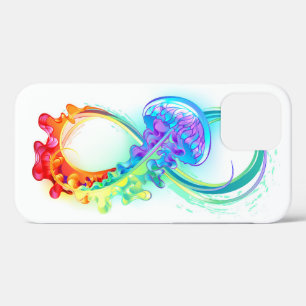 Oneindigheid met regenboogkwal Case-Mate iPhone case