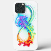 Oneindigheid met regenboogkwal Case-Mate iPhone case (Achterkant)
