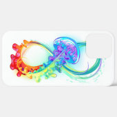 Oneindigheid met Regenboogkwal Case-Mate iPhone Case (Achterkant (horizontaal))