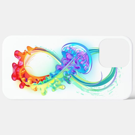 Oneindigheid met Regenboogkwal Case-Mate iPhone Case (Achterkant / Rechts)