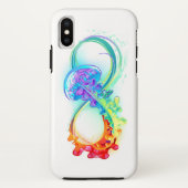 Oneindigheid met regenboogkwal Case-Mate iPhone case (Achterkant)