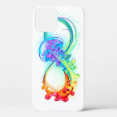 Oneindigheid met regenboogkwal Case-Mate iPhone case (Achterkant)